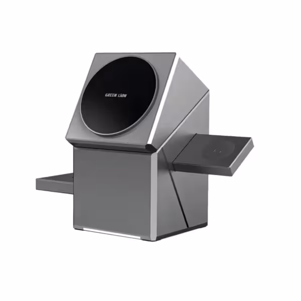 خرید و قیمت شارژر بی‌سیم مغناطیسی Green Lion 3 in 1 - کی ام کالا