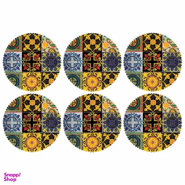 زیر لیوانی کد C2-42006 بسته 6 عددی