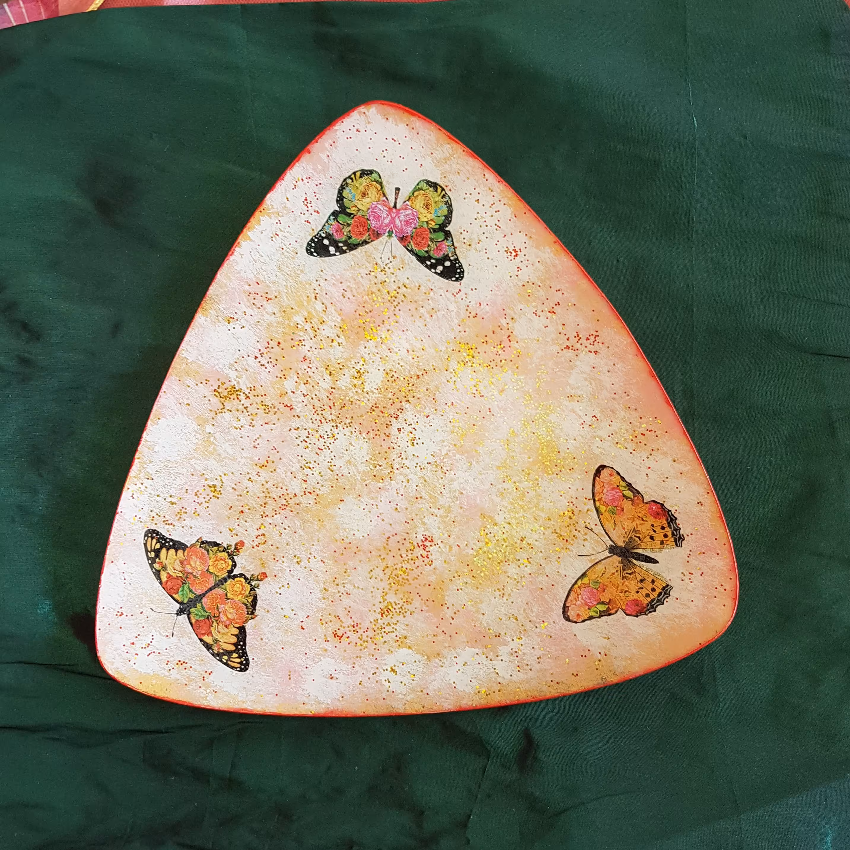 ظروف بلورین تزیینی کاربردی پتینه شده تابلو رومیزی