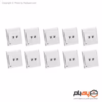 پریز تلفن دو سوکت ثابت الکتریک مدل پرشین بسته 10 عددی