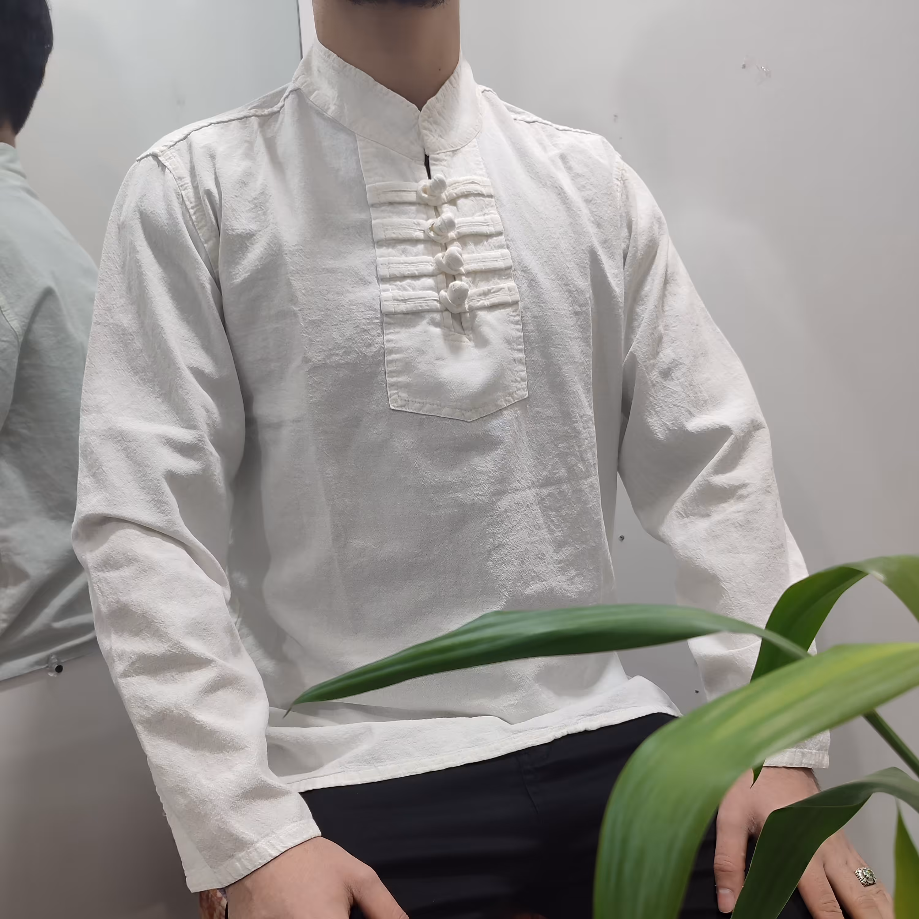 پیراهن الیاف طبیعی چهارگره مردانه