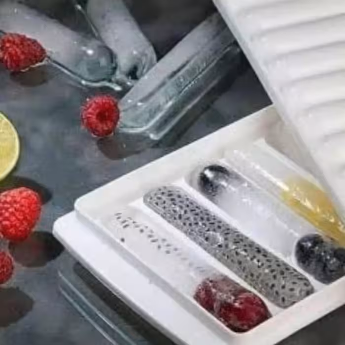 قالب یخ دراز  کروی در رنگ سفید 