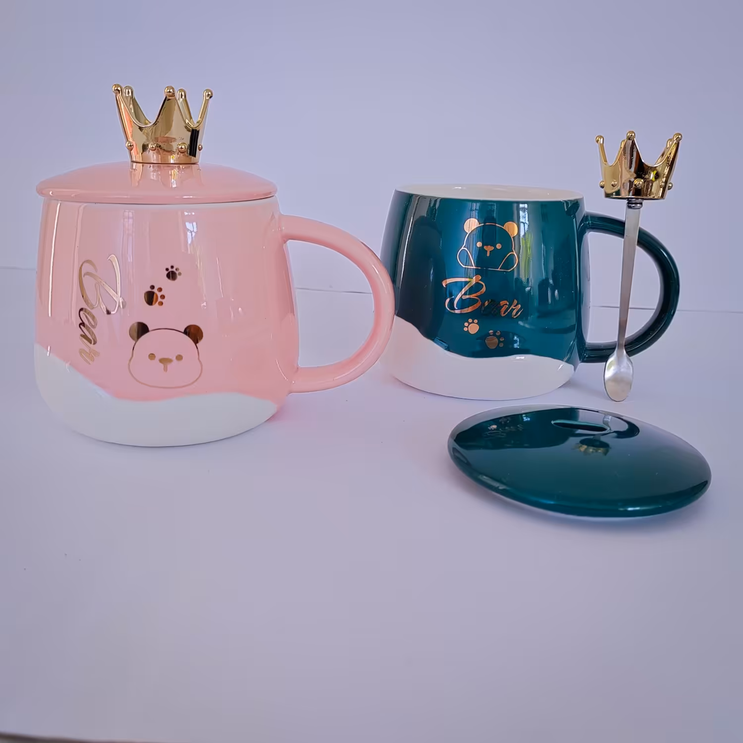 ماگ طرح خرسی تاج دار