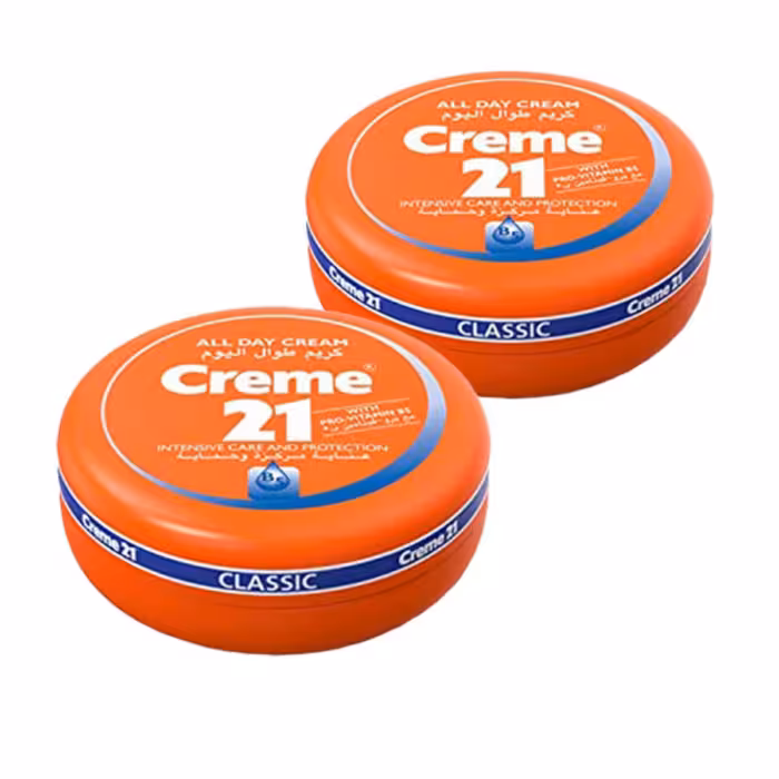کرم مرطوب کننده کرم 21 مدل کلاسیک حجم 150 میلی لیتر مجموعه 2 عددی