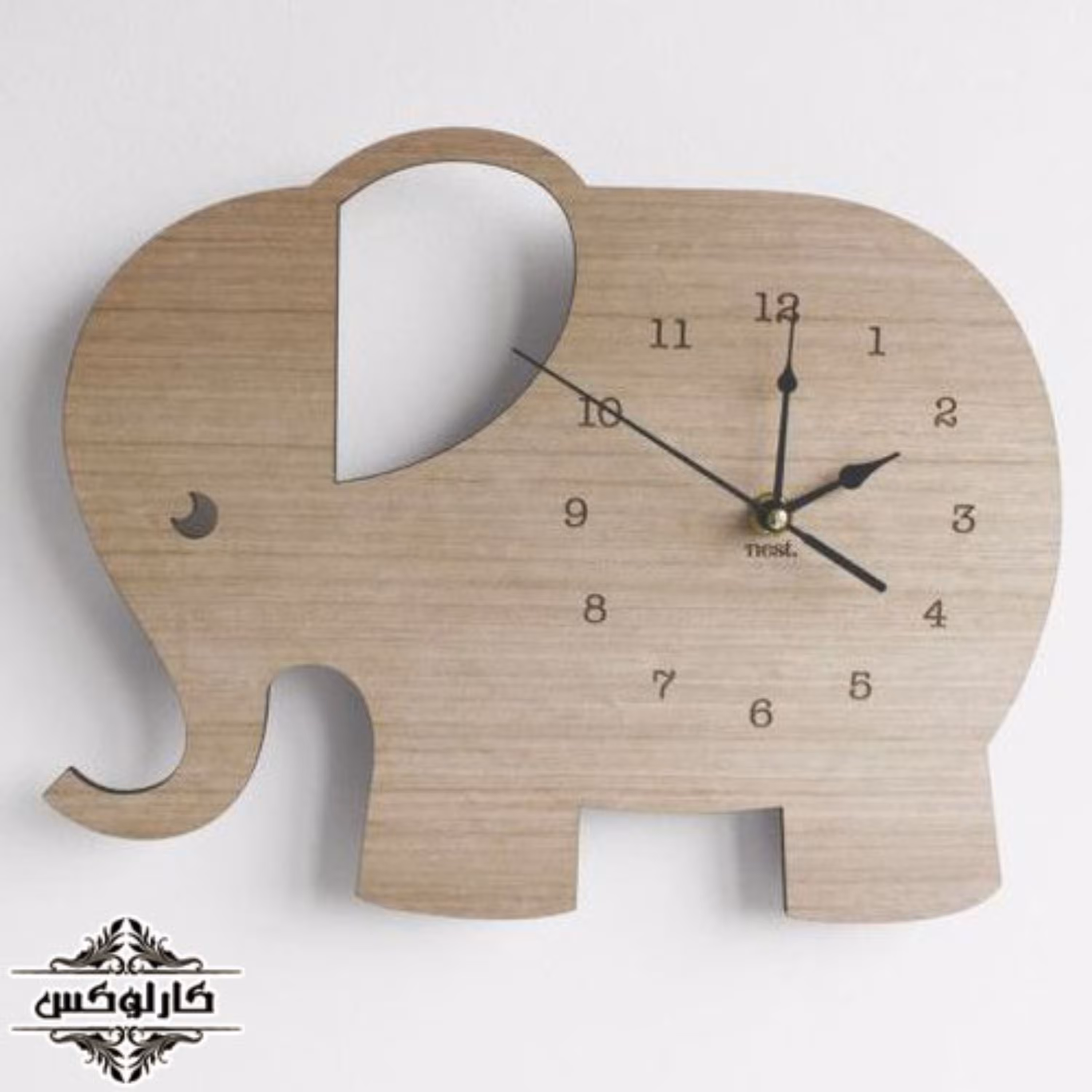 ساعت دیواری طرح فیل