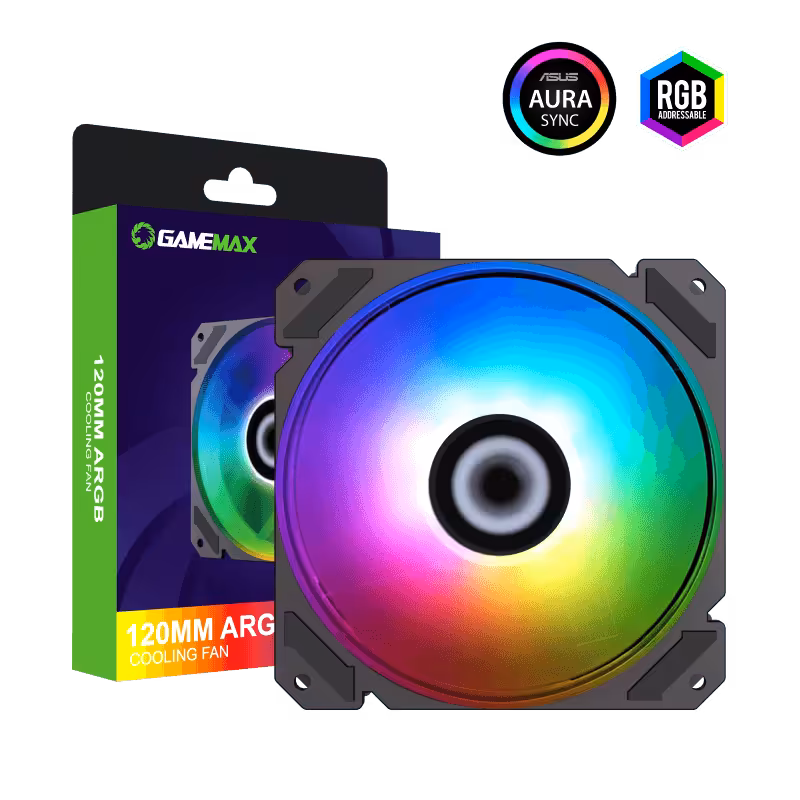 فن کیس کامپیوتر گیم مکس مدل FN-12Rainbow-C9