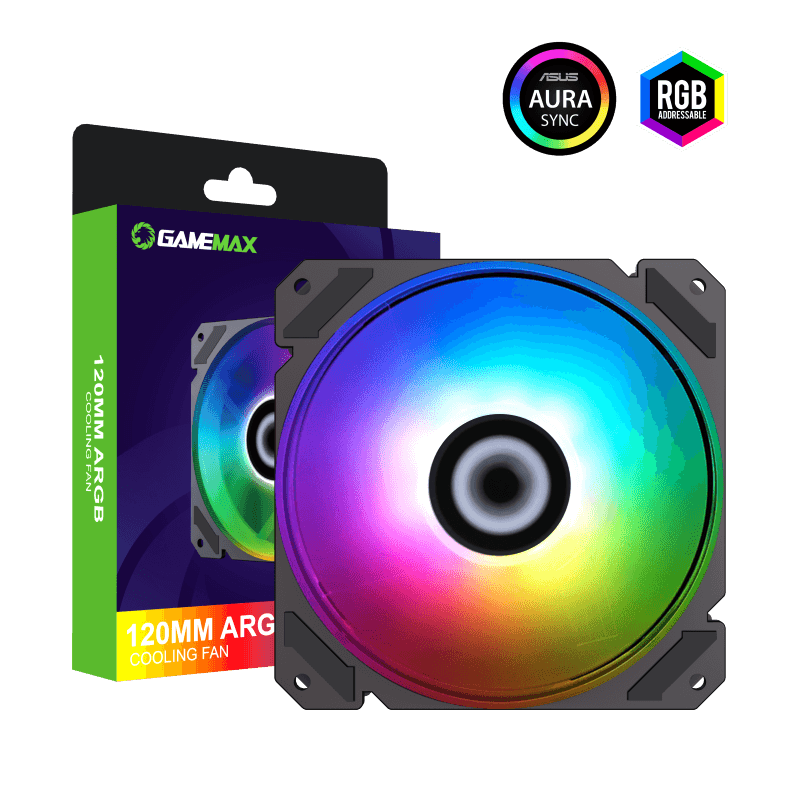 فن کیس کامپیوتر گیم مکس مدل FN-12Rainbow-C9