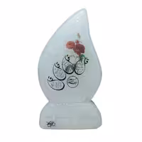 آبازور سنگ‌نمک مدل‌بته‌جقه سایزمتوسط پایه‌دار