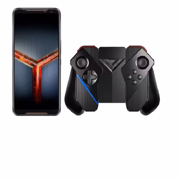 گوشی موبایل ایسوس مدل ROG Phone II ZS660KL ظرفیت 512 گیگابایت دو سیم کارت به همراه دسته بازی ایسوس راگ Kunai مناسب موبایل ROG Phone II