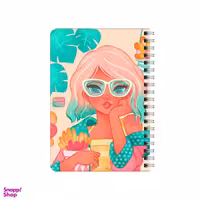 دفترچه یادداشت بامبیلیپ مدل چوبی طرح دختر و استایل کد 4940131