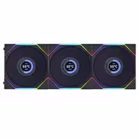 فن کیس لیان لی مشکی مدل Uni Fan TL LCD Reverse Blade 120 RGB (3 عددی)