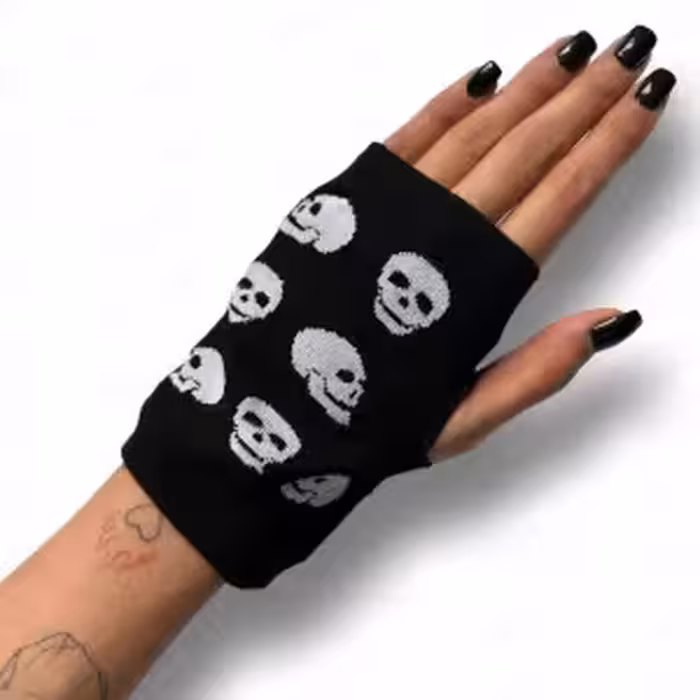 دستکش جمجمه نخ پنبه فری سایز