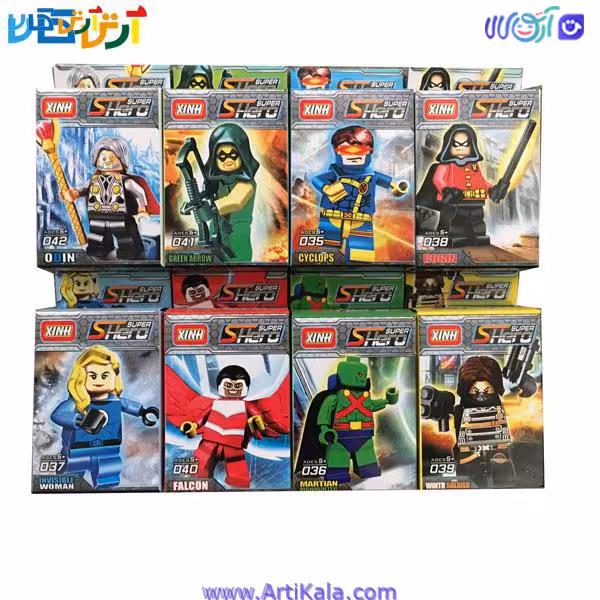 آدمک های لگویی قهرمانان 035-042