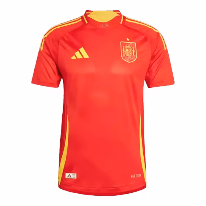 لباس اول اسپانیا یورو 2024 ورژن پلیری با لوگوی ژله ای و تایلندی