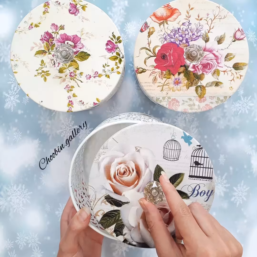 شکلات خوری فلزی فانتزی طرح گل