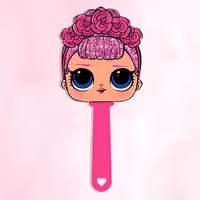 آینه دسته دار فانتزی چوبی lol