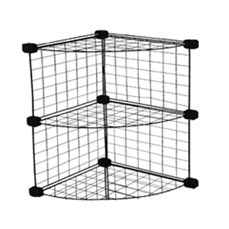 ست قفسه مشبک مدل هلالی کنج دو طبقه سایز 32x32(ارسال پس کرایه و به عهده مشتری)