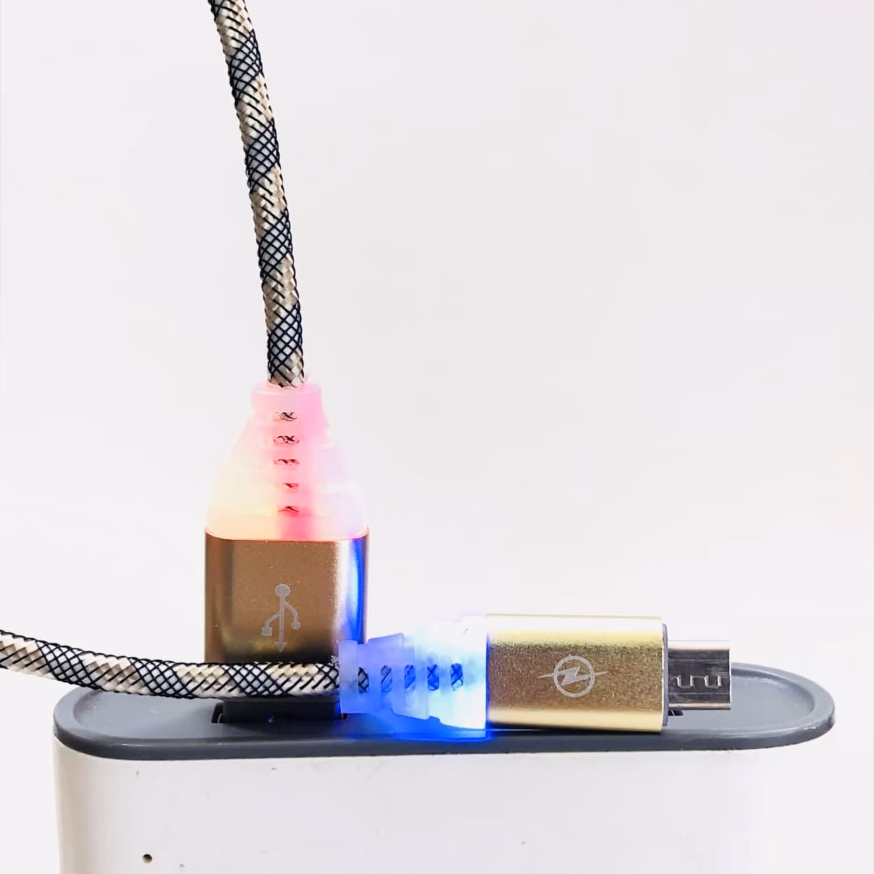 کابل شارژ میکرو LED دار سرفلز