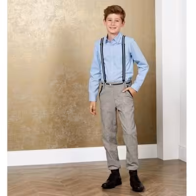 شلوار ساسبند پشمی بچگانه برند آلمانی pepperts سایز 8تا9 سال پپرتز