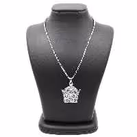 گردنبند مردانه آرالیا طرح تاج مدل NM-23

