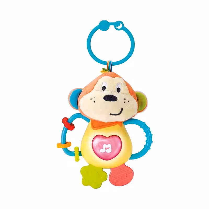 آویز تخت کودک موزیکال طرح میمون winfun مدل 00141