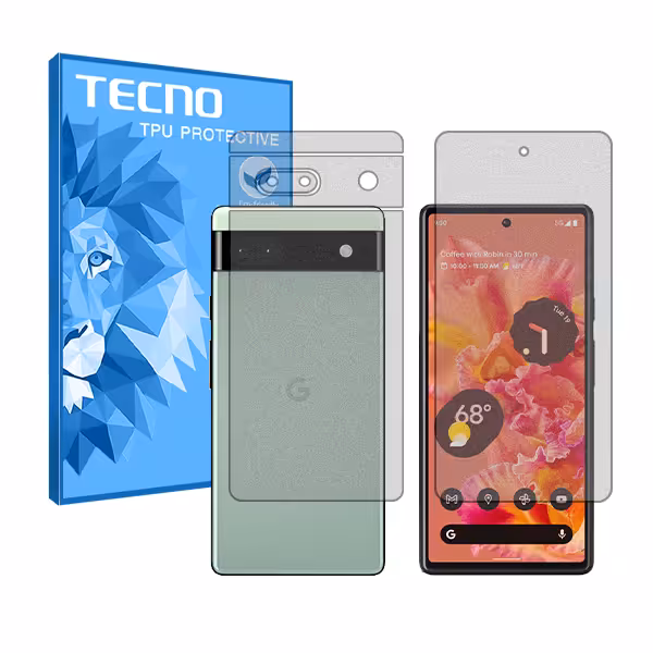 گلس صفحه نمایش و پشت گوشی گوگل Pixel 6a مدل مات برند تکنو کد SS
