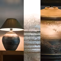 آباژور پتینه  ارتفاع با شید 55 سانتیمتر