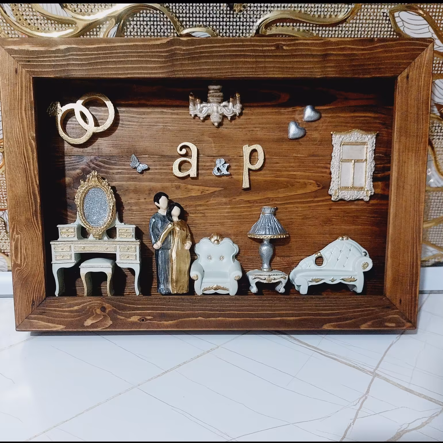 تابلودکوراتیو.دکوری عالی برای اتاق عروس و کادوی سالگرد ازدواج و ...