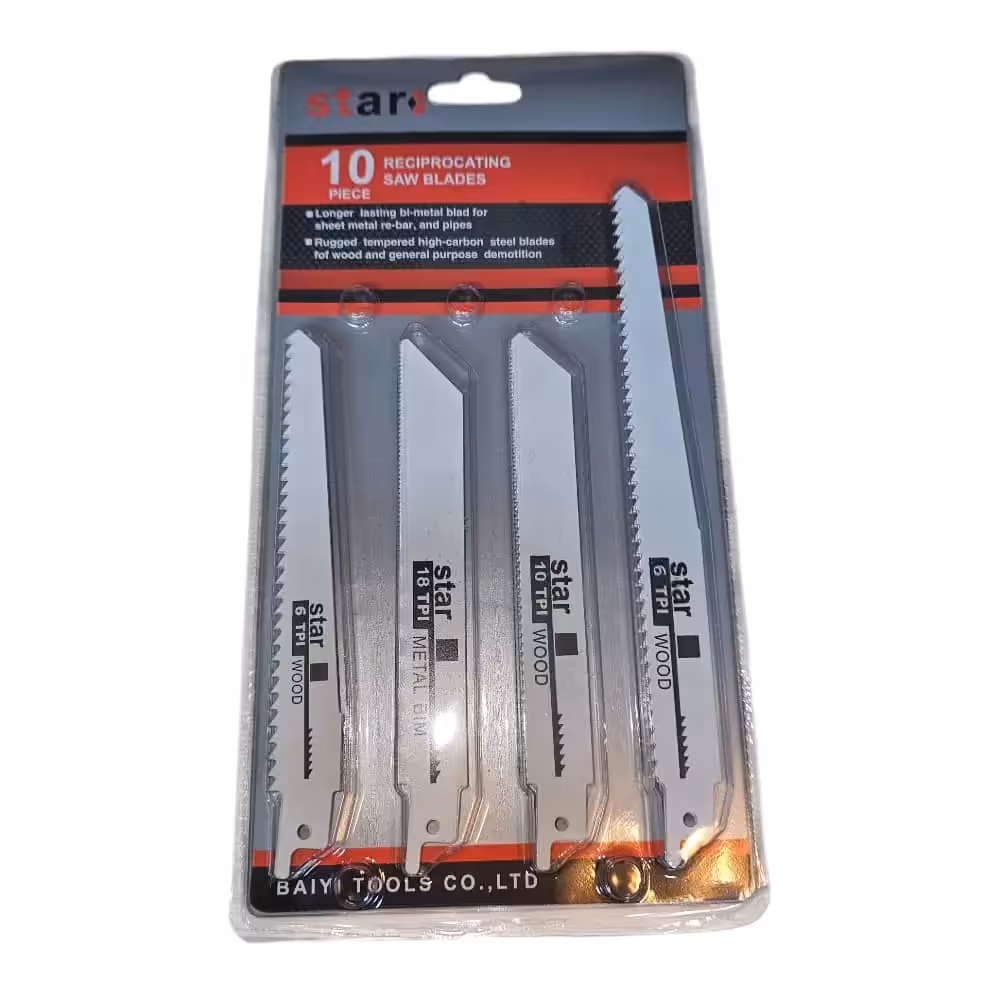 پک تیغه اره افقی بر 6-10-18 TPIبسته 10 عددی