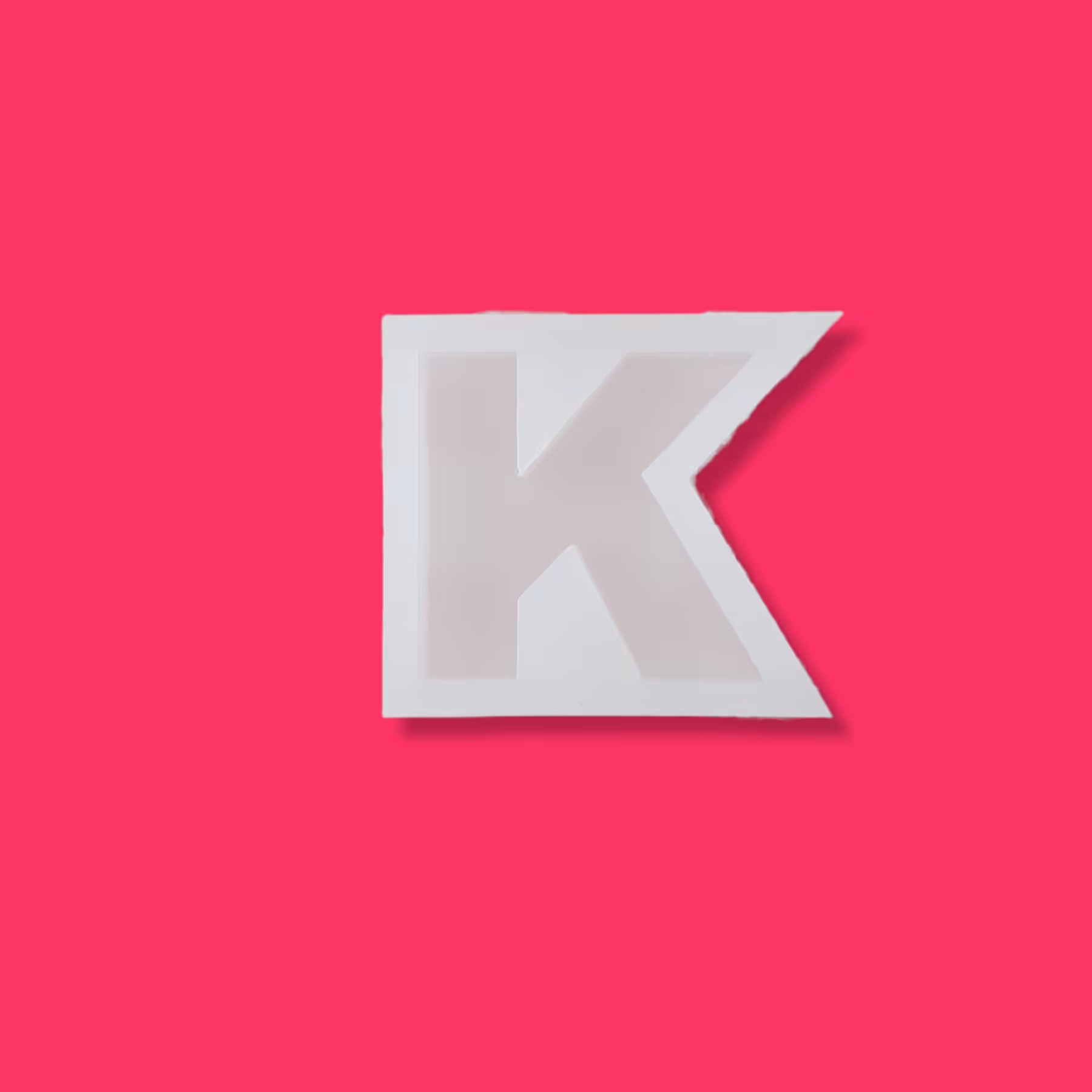 قالب سیلیکونی حروف تکی برای رزین حرف K
