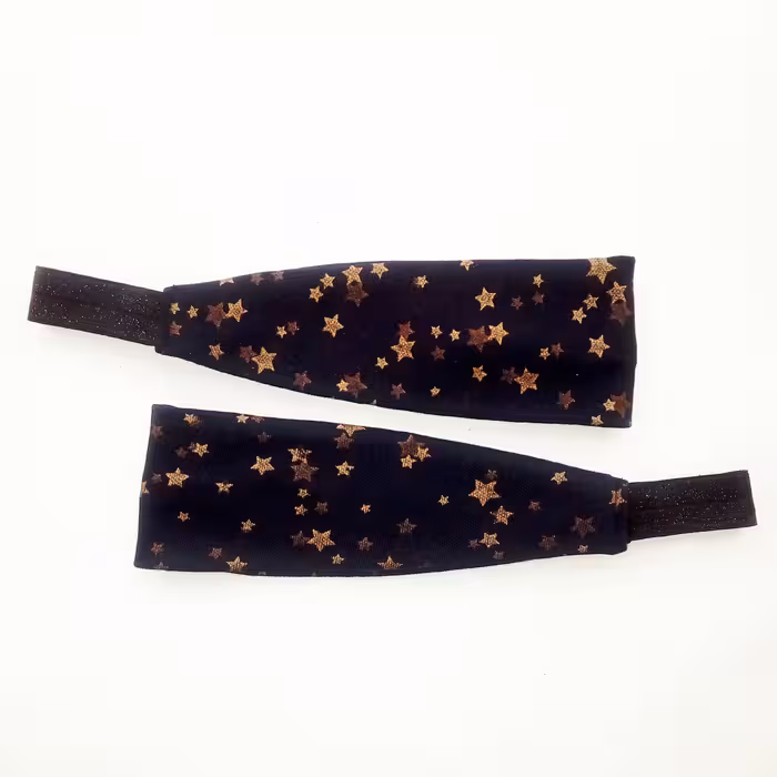 هد بند نخ پنبه طرح ستاره زمینه سورمه ای 