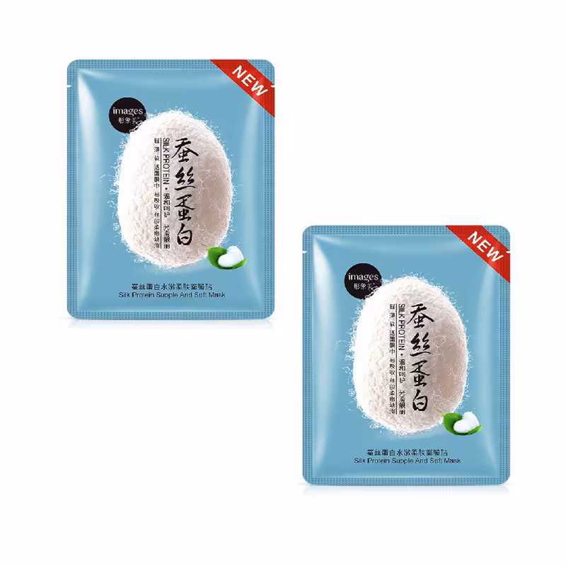 ماسک صورت ایمجز  مدل ابریشم آبی وزن 30 گرم مجموعه 2 عددی