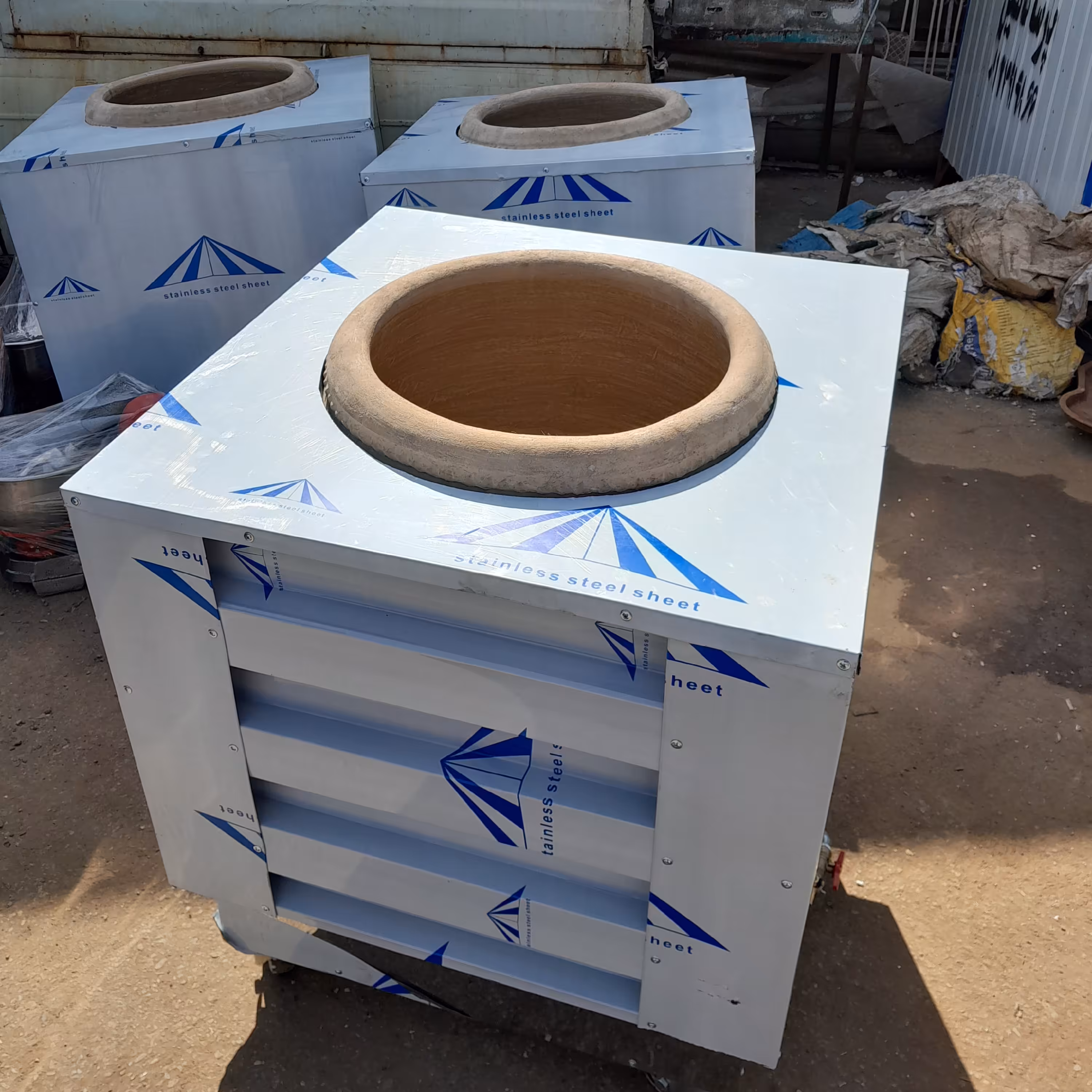 تنورگلی سیار استیل درجه 1 ارسال رایگان تنور گلی 