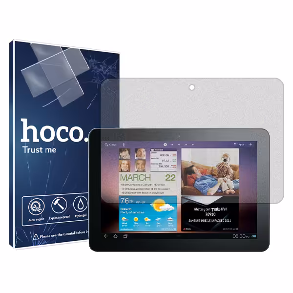 گلس تبلت سامسونگ P7500 Galaxy Tab 10.1 3G مدل نانو هیدروژل مات برند هوکو کد L