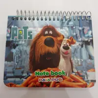 دفتر یادداشت کودک طرح پتس pets جلد سخت گالینگوری پایا