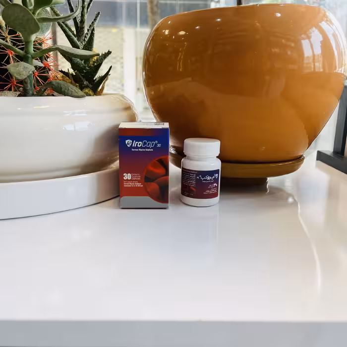 آیروکپ عبیدی 30 عددی کمک به تامین آهن و جلوگیری از کم خونی فقر آهن 