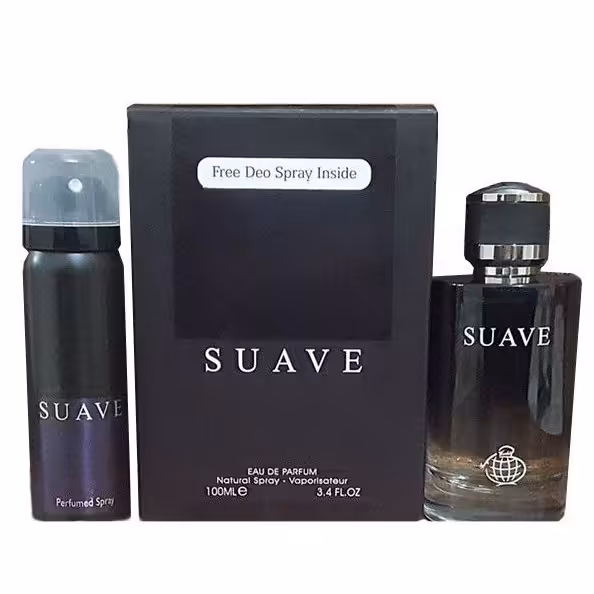 ادو پرفیوم مردانه فراگرنس ورد مدل Suave حجم 100 میلی لیتر به همراه اسپری فراگرنس