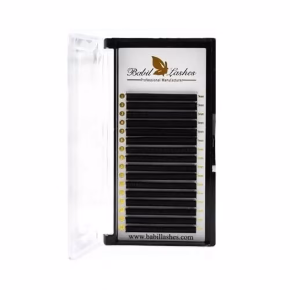 پالت مژه اکستنشن والیوم بابیل لش BABIL LASHES سایز میکس ضخامت 9/11/13/15 0.07 فر D - فروشگاه میرکمالی