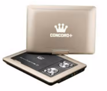 دی وی دی پلیر پرتابل 9.8 اینچ کنکورد پلاس مدل 9850 تی2