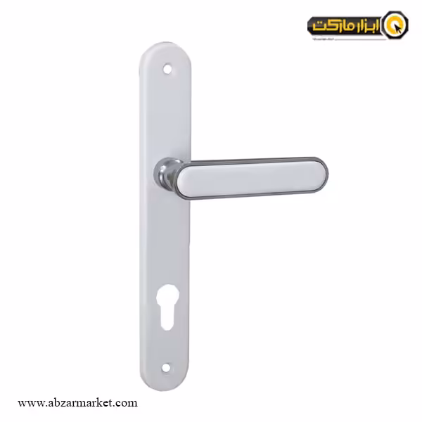 دستگیره پلاک دلتا سفید و کروم مدل 939M