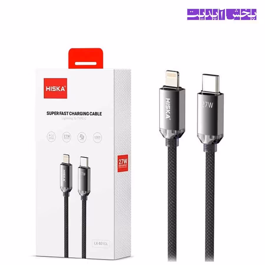 کابل شارژر تایپ سی هیسکا مدل HISKA LX-801AC 3A