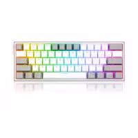 کیبورد مخصوص بازی ردراگون مدل Fizz K617 white and grey