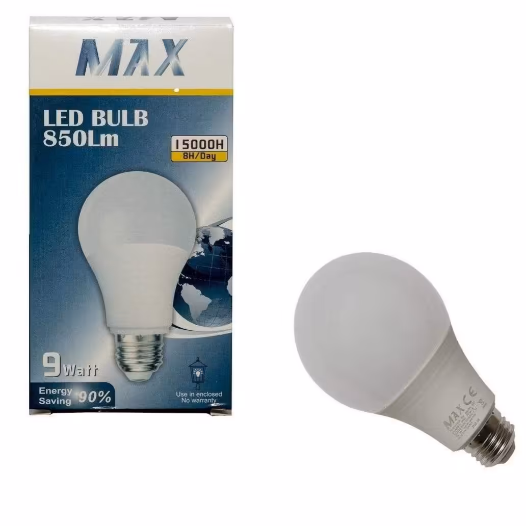 لامپ 9 وات مکس (4عددی)