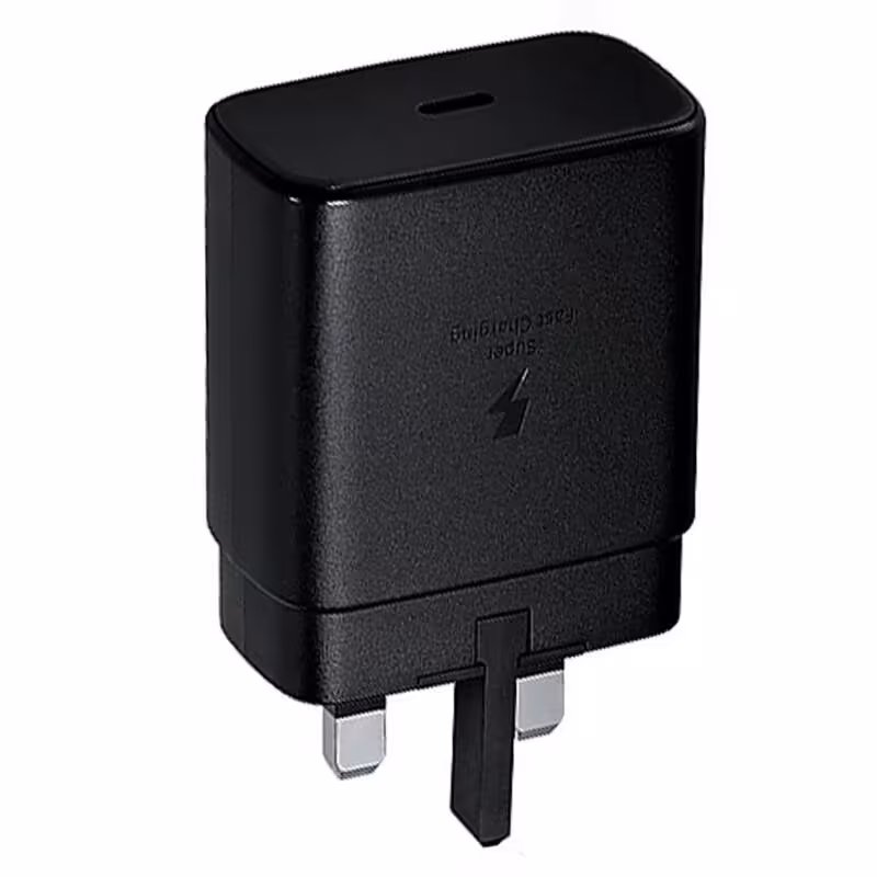 شارژر  سامسونگ 45 وات اصلی  (سه شاخ اروپا) مدل ep - ta845  مشکی