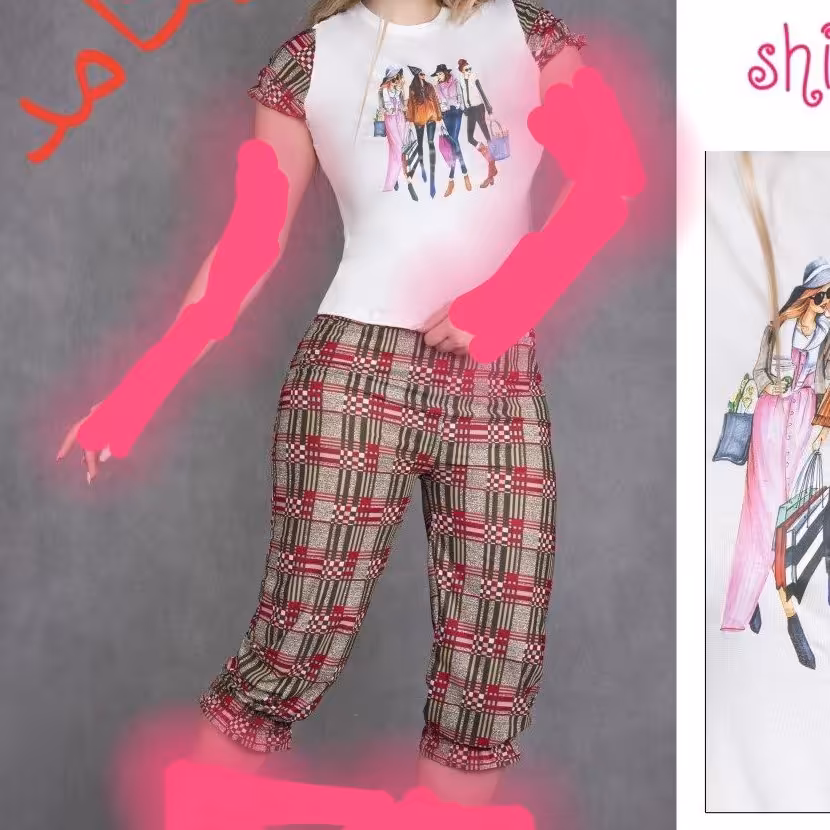 بلوز وشلوارک