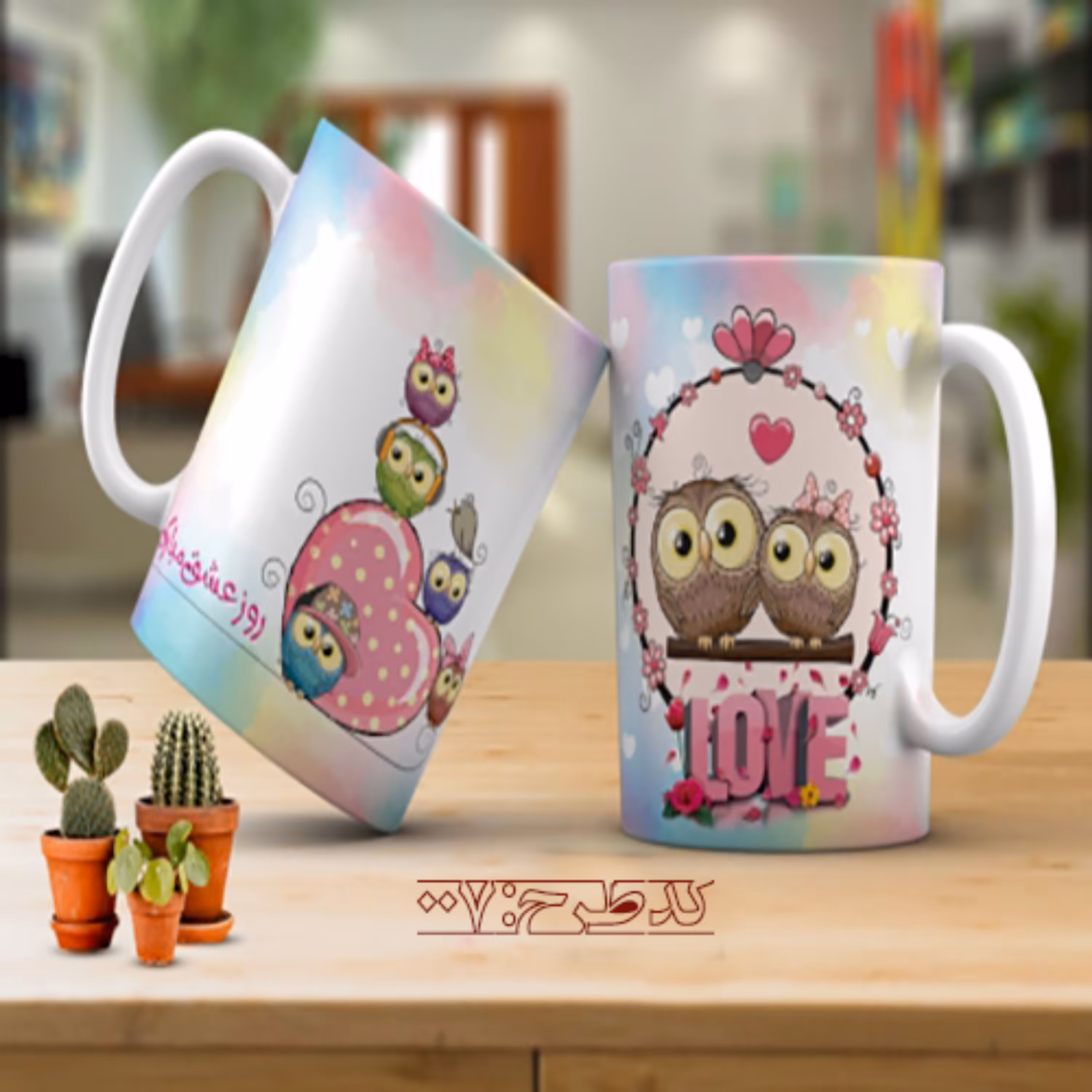 ماگ عاشقانه فانتزی طرح 007