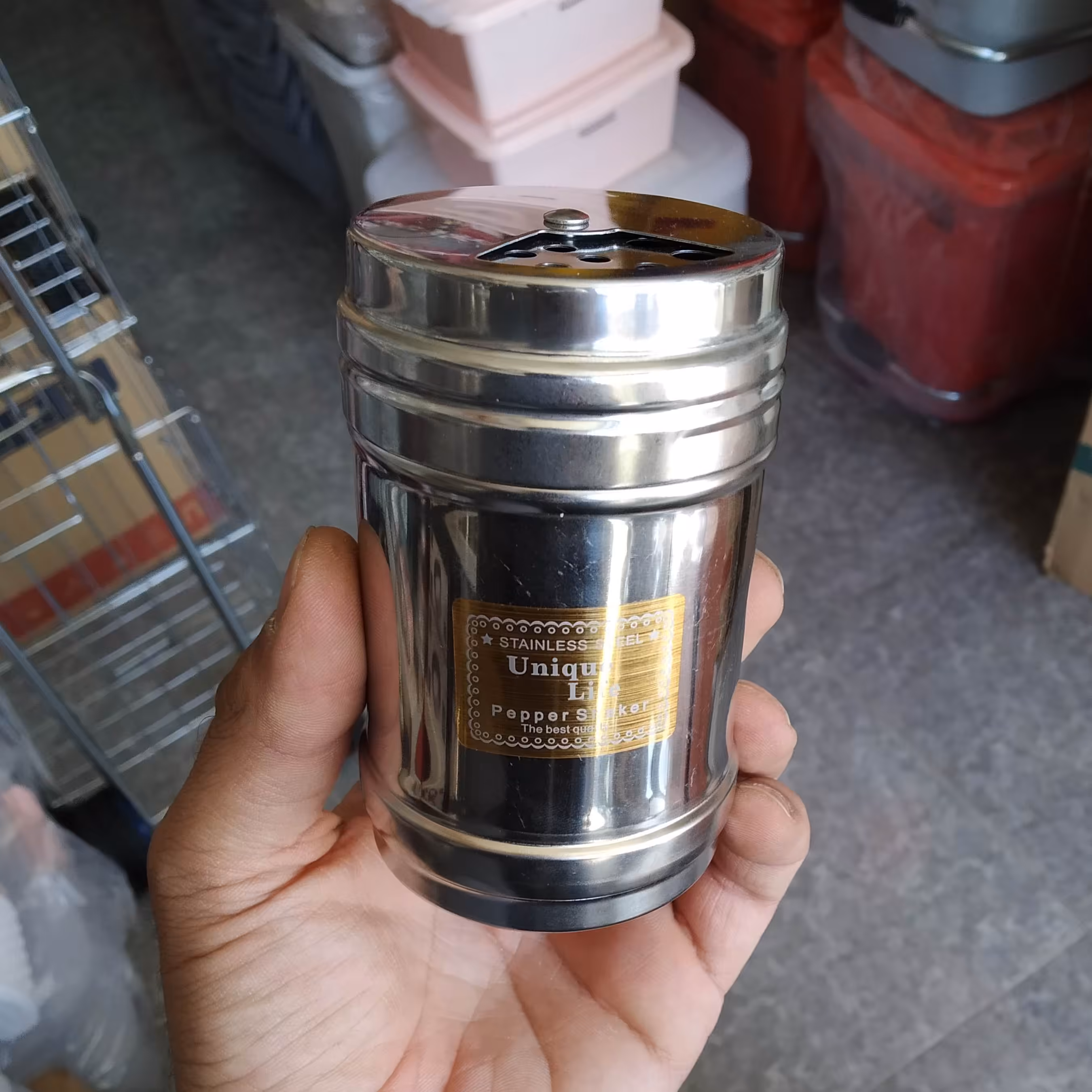 ادویه رومیزی استیل یونیک