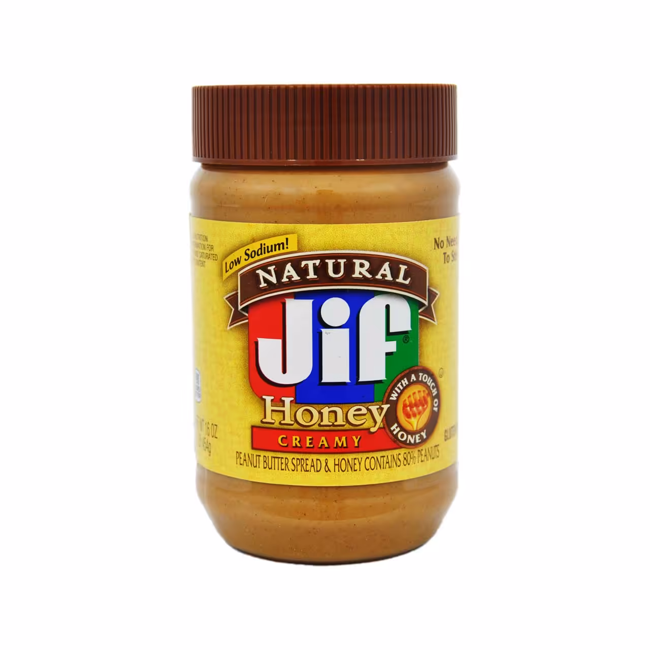 کره بادام زمینی با عسل ( کم سدیم ) 440 گرم نچرال جیف - jif