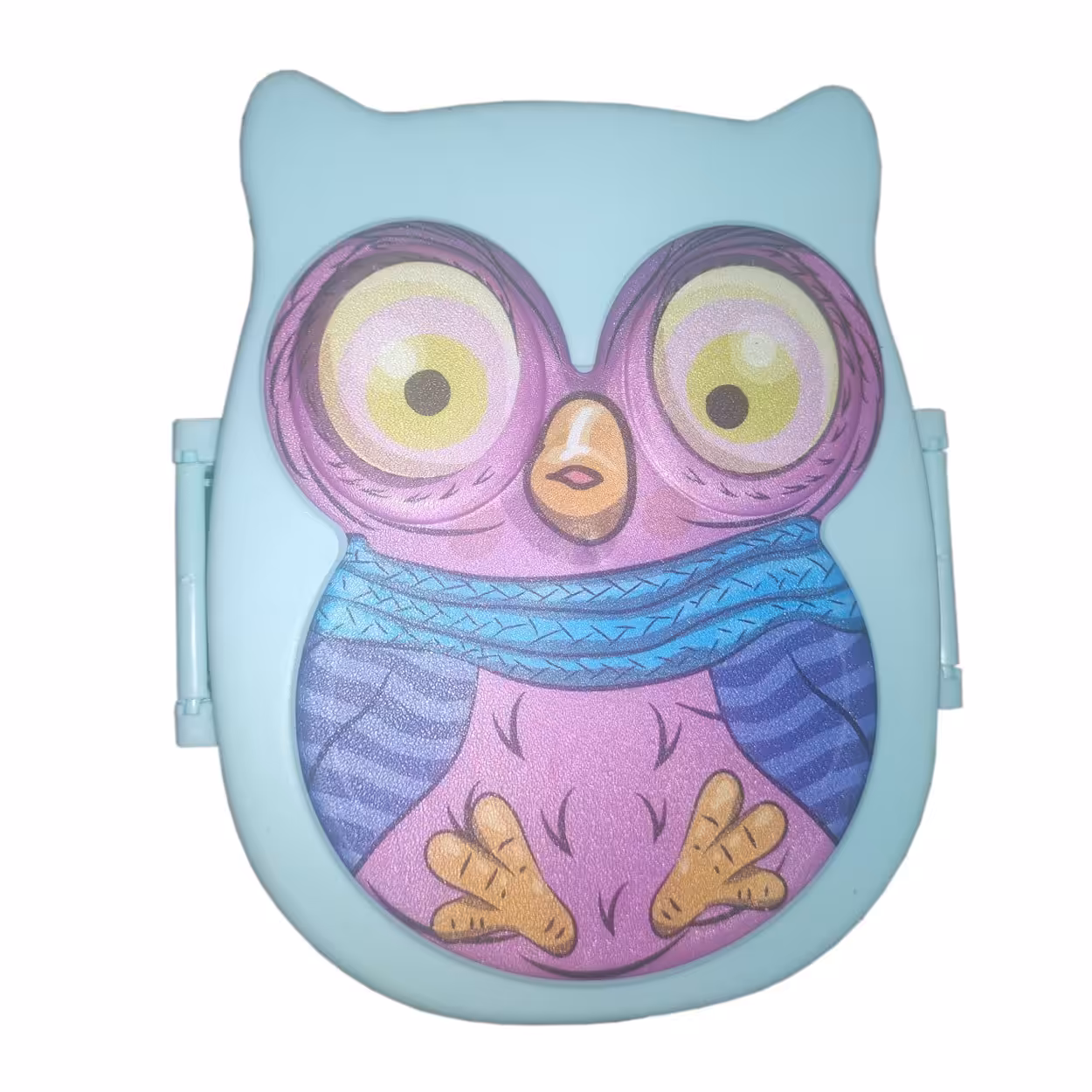 ظرف غذا کودک مدل 004 طرح جغد آبی روشن با کیفیت عالی