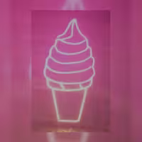 تابلو ال ای دی بستنی قیفی 